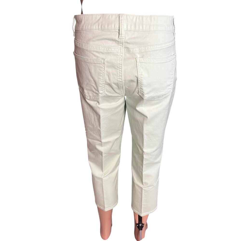Talbots Signature Crop Light Green Denim Jeans 10P Coastal Cowgirl Western - Picture 3 of 6